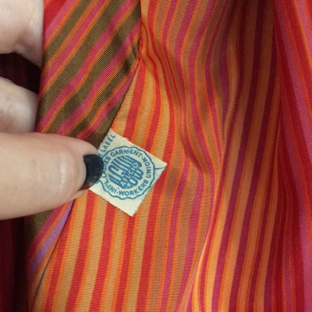 Vintage Saks 5th Avenue 1960s silk swing coat - Picture 6 of 7